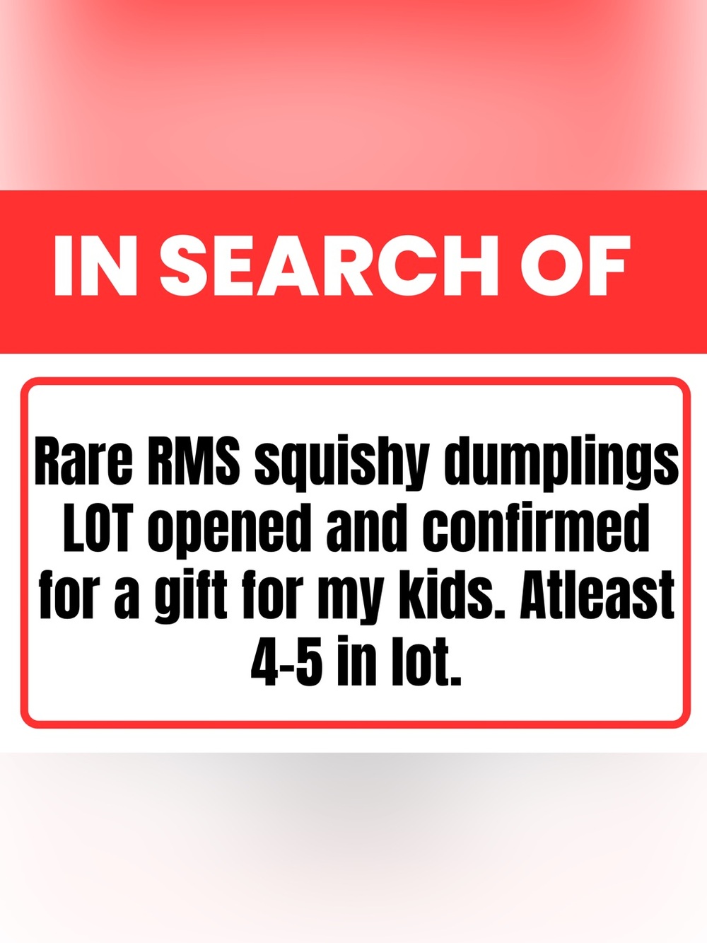 LOT of rare RMS dumplings opened and confirmed.
